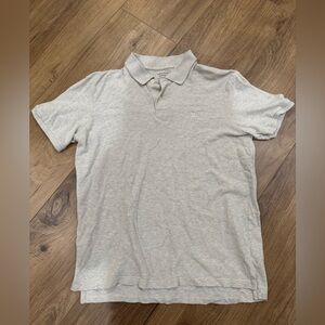 American Eagle Outfitters Gray Polo Shirt Classic Design